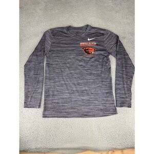 Nike Mens Dri Fit Oregon State‎ Beavers L/S Team T-Shirt Striped Gray Heather Me